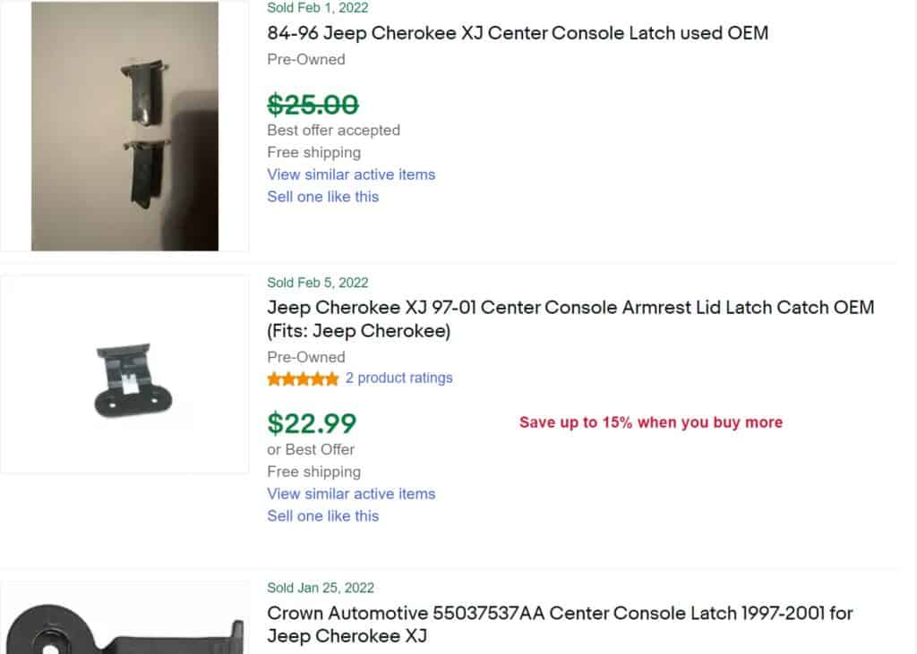 jeep clip sold on eBay